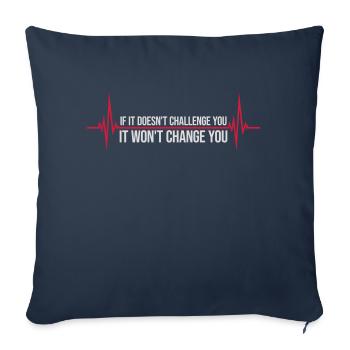 Workout Fitness Motivation Quote - Sofa pillowcase 17,3'' x 17,3'' (45 x 45 cm) - navy - Front