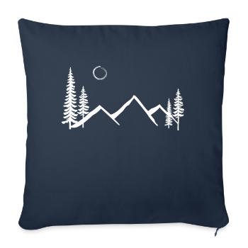 Go out and Explore - Sofa pillowcase 17,3'' x 17,3'' (45 x 45 cm) - navy - Front