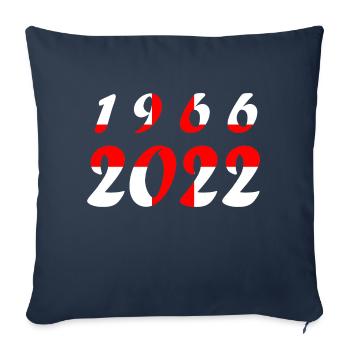 Équipe nationale Angleterre - Housse de coussin décorative 45 x 45 cm - bleu marine - Devant