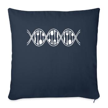 C’est mon ADN - Housse de coussin décorative 45 x 45 cm - bleu marine - Devant