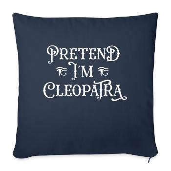 Petrend Im Cleopatra Design for a old egypt lover - Sofakissenbezug 45 x 45 cm - Navy - Vorne
