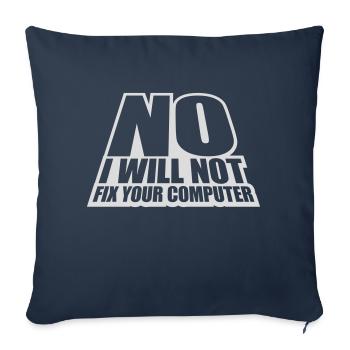 not fix your computer - Sofakissenbezug 45 x 45 cm - Navy - Vorne