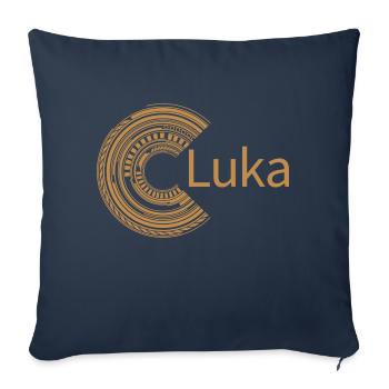 For Luka - Sofa pillowcase 17,3'' x 17,3'' (45 x 45 cm) - navy - Front