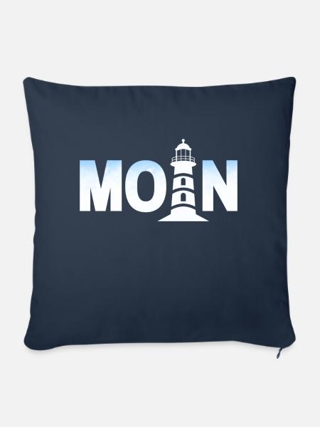 moin Leuchtturm - Sofakissenbezug 45 x 45 cm - Navy
