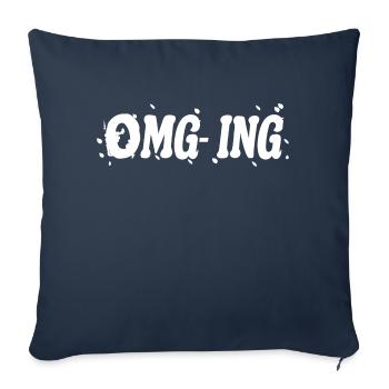 OMG - Saying - Sofa pillowcase 17,3'' x 17,3'' (45 x 45 cm) - navy - Front