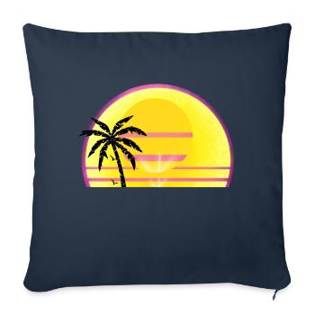 Sunny Summer Closed day - Sofa pillowcase 17,3'' x 17,3'' (45 x 45 cm) - navy - Front