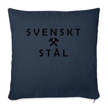 Schwedischer Stahl - Sofakissenbezug 45 x 45 cm - Navy - Vorne