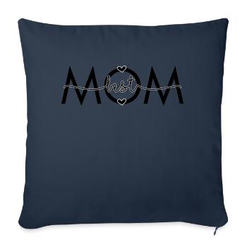 Best Mom Black - Sofa pillowcase 17,3'' x 17,3'' (45 x 45 cm) - navy - Front