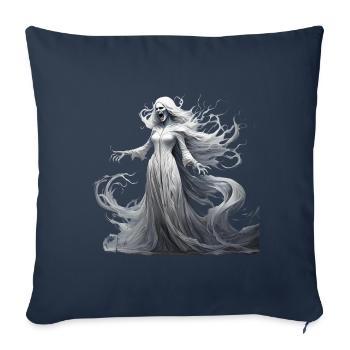 Gruseliges Halloween-partykostüm Banshee - Sofa pillowcase 17,3'' x 17,3'' (45 x 45 cm) - navy - Front