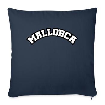Lettrage de Majorque - Housse de coussin décorative 45 x 45 cm - bleu marine - Devant