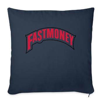 almost money - Sofa pillowcase 17,3'' x 17,3'' (45 x 45 cm) - navy - Front