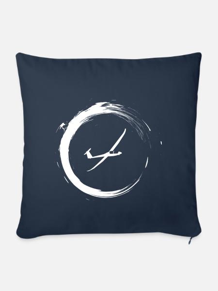 Segelfliegen - Sofakissenbezug 45 x 45 cm - Navy