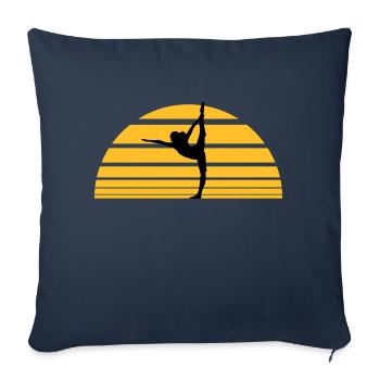 Yoga Sonnenuntergang Sonne - Sofakissenbezug 45 x 45 cm - Navy - Vorne