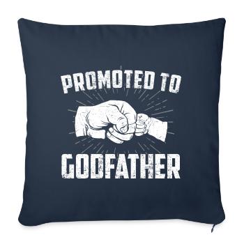 Promoted To Godfather - Sofa pillowcase 17,3'' x 17,3'' (45 x 45 cm) - navy - Front
