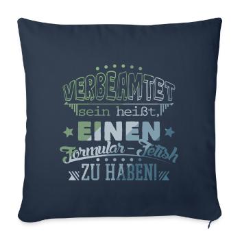 Beamter im öffentlichen Dienst - Sofakissenbezug 45 x 45 cm - Navy - Vorne