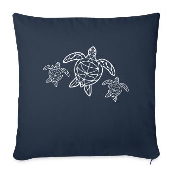 Diving Dive Dive - Sofa pillowcase 17,3'' x 17,3'' (45 x 45 cm) - navy - Front