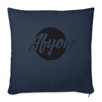 Afyon - Housse de coussin décorative 45 x 45 cm - bleu marine - Devant