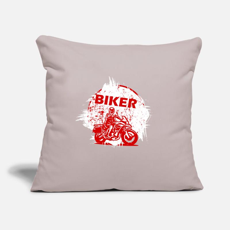 Red Biker Motorcycle Splash Effect Sofa pillowcase 17,3'' x 17,3'' (45 x 45 cm)