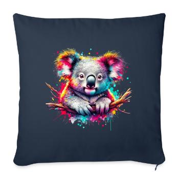 Koala - Sofa pillowcase 17,3'' x 17,3'' (45 x 45 cm) - navy - Front