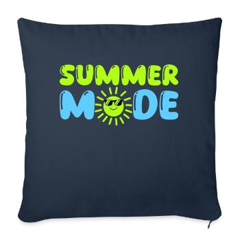 Mode Été - Housse de coussin décorative 45 x 45 cm - bleu marine - Devant