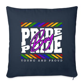 Love Is Love Pride Colors Of Rainbow Equality - Sofa pillowcase 17,3'' x 17,3'' (45 x 45 cm) - navy - Front