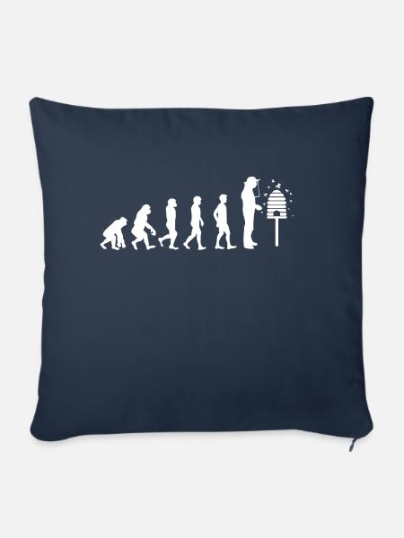 T-Shirt Geschenk - Imker Evolution - Sofakissenbezug 45 x 45 cm - Navy