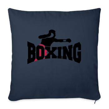 boxing II - Sofa pillowcase 17,3'' x 17,3'' (45 x 45 cm) - navy - Front