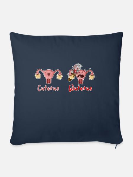 cuterus - Sofakissenbezug 45 x 45 cm - Navy