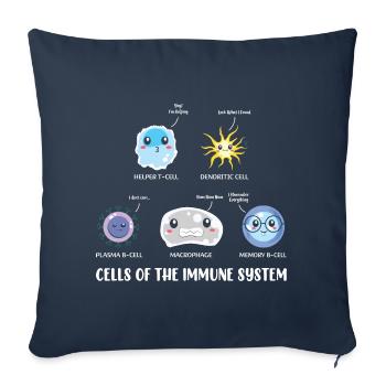T-shirt Smart Mathematics de l’Université des Sciences - Housse de coussin décorative 45 x 45 cm - bleu marine - Devant