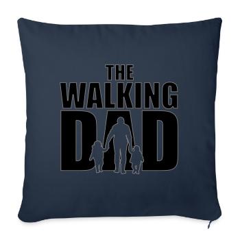The walking Dad Father Father's Day | Colors can be changed - Sofa pillowcase 17,3'' x 17,3'' (45 x 45 cm) - navy - Front