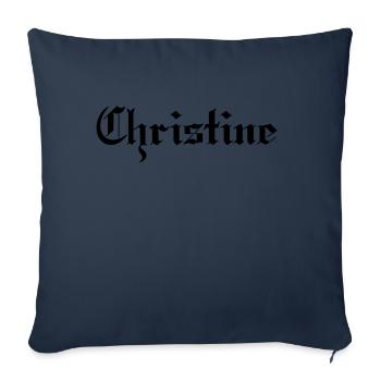 Christine - Sofakissenbezug 45 x 45 cm - Navy - Vorne