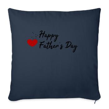 Happy father's day for gifts - Sofa pillowcase 17,3'' x 17,3'' (45 x 45 cm) - navy - Front
