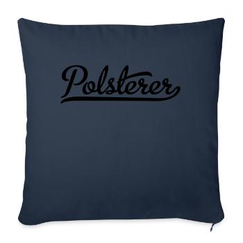 Affiche - Housse de coussin décorative 45 x 45 cm - bleu marine - Devant