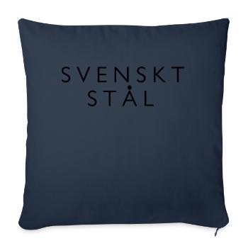 Schwedischer Stahl - Sofakissenbezug 45 x 45 cm - Navy - Vorne