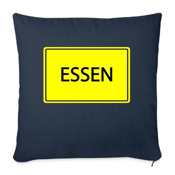 Town sign Essen - Sofa pillowcase 17,3'' x 17,3'' (45 x 45 cm) - navy - Front