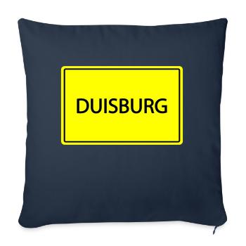 City sign Duisburg - Sofa pillowcase 17,3'' x 17,3'' (45 x 45 cm) - navy - Front