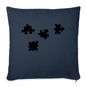 puzzelteile - Sofakissenbezug 45 x 45 cm - Navy - Vorne
