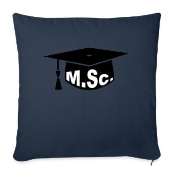 Doktorhut - Master - Sofakissenbezug 45 x 45 cm - Navy - Vorne
