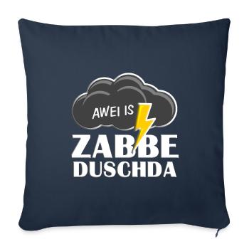 Awei is zabbeduschda - Sofa pillowcase 17,3'' x 17,3'' (45 x 45 cm) - navy - Front
