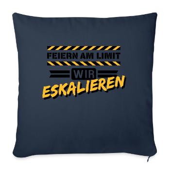 Feiern am Limit - Sofakissenbezug 45 x 45 cm - Navy - Vorne