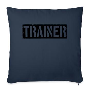 Bar logo trainer - Sofa pillowcase 17,3'' x 17,3'' (45 x 45 cm) - navy - Front