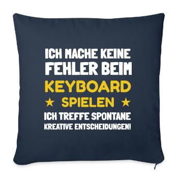 Keyboarder - Sofakissenbezug 45 x 45 cm - Navy - Vorne