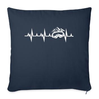 Snowboard Snowboarder - Sofa pillowcase 17,3'' x 17,3'' (45 x 45 cm) - navy - Front