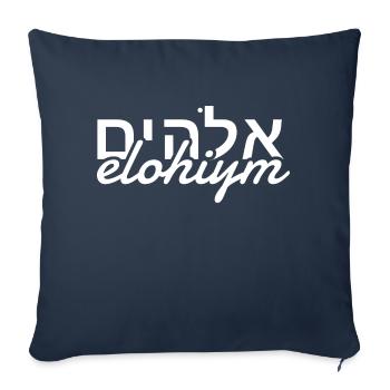 Elohyim - Sofakissenbezug 45 x 45 cm - Navy - Vorne
