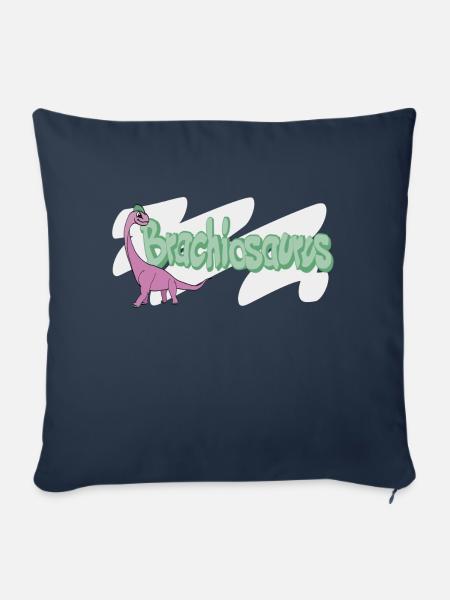 Brachiosaurus - Sofakissenbezug 45 x 45 cm - Navy