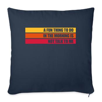 not talk to me - Sofakissenbezug 45 x 45 cm - Navy - Vorne