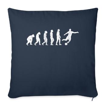Joueur de football Entraîneur de football Footballeur Football - Housse de coussin décorative 45 x 45 cm - bleu marine - Devant