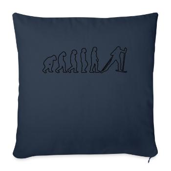 Skier Ski Ski Outfit Skiing Ski Design - Sofa pillowcase 17,3'' x 17,3'' (45 x 45 cm) - navy - Front
