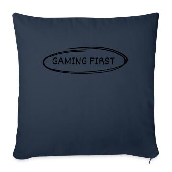 Gaming First - Sofa pillowcase 17,3'' x 17,3'' (45 x 45 cm) - navy - Front