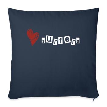 Love surfers - Sofakissenbezug 45 x 45 cm - Navy - Vorne